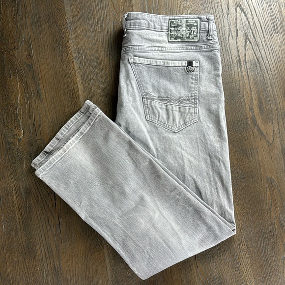 BUFFALO (DAVID BITTON)™️ 'KING-X SLIM BOOT STRETCH' Men's Size 40x32 Gray Jeans - Picture 5 of 10